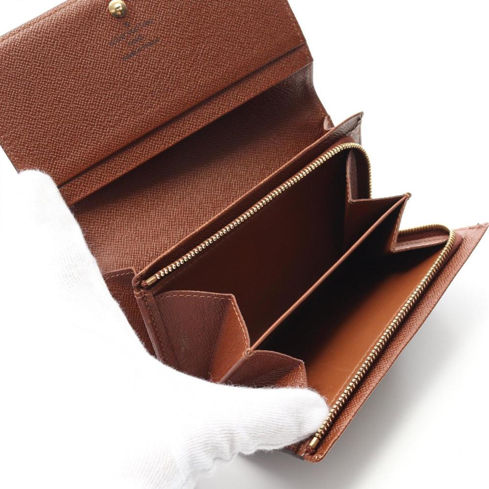 Louis Vuitton Porte Monnaie Bi-fold Wallet, Coated Canvas and Leather, Monogr... - Picture 3 of 9
